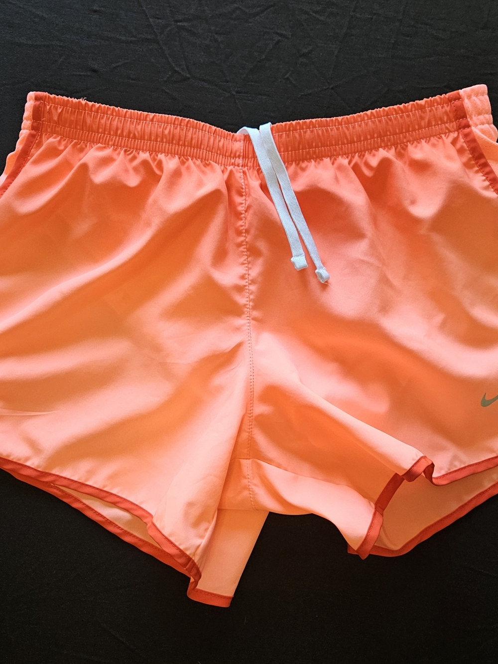 Nike Women's Coral Orange Athletic Running Shorts